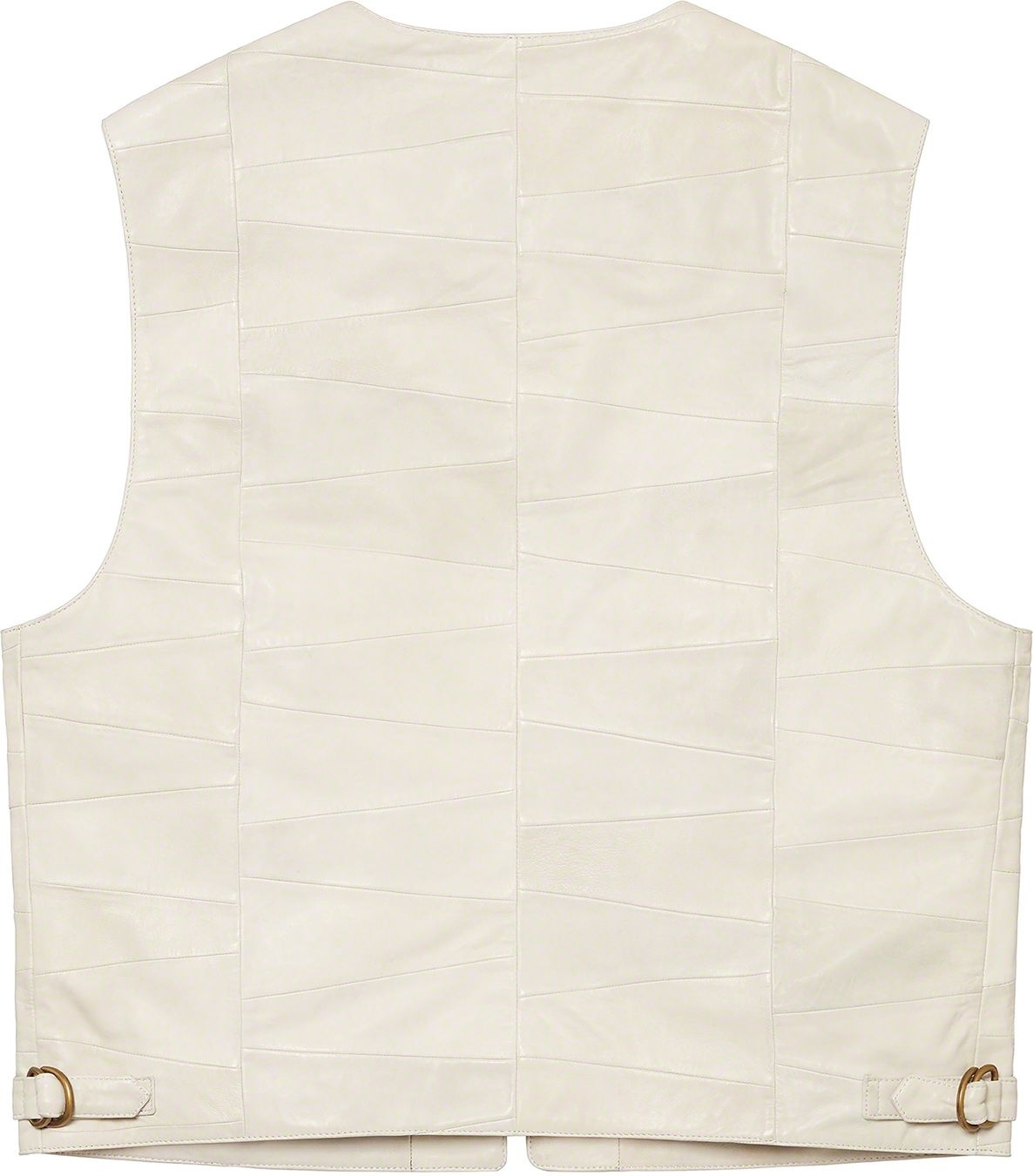Patchwork Leather Cargo Vest view 13